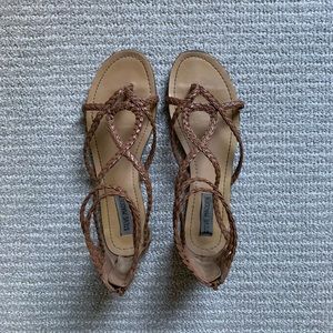 Steve Madden brown woven sandals